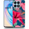 Picasee silikónový čierny obal pre Honor X8a - Hibiscus
