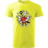 Bowling komiks - Klasické pánske tričko vyššej gramáže - 2XL ( Neonová žltá )