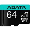 ADATA MICROSDXC 64GB AUSDX64GUI3V30SA2-RA1
