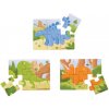 Bigjigs Toys puzzle 3v1 dinosauři