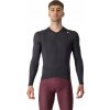 Cyklistický dres s dlhým rukávom Castelli Espresso LS tmavošedý veľ XXL