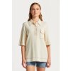 SVETER GANT KNITTED SS POLO CREAM3