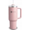 TERMOHRNČEK SO SLAMKOU A TERMOSKOU S DRŽIAKOM NA ČAJ A KÁVU, VZDUCHOTESNÝ, 1200 ML