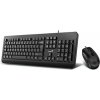 Genius KM-160 COPILOT, sada klávesnice s optickou myšou, CZ/SK, klasická, vode odolná typ drôtová (USB), čierna