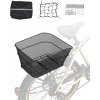 Zadný košík na bicykel VEVOR 39x31x21 cm, pevný, sieťovaný, s ochrannou sieťou a krytom