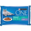 PURINA ONE Junior 4 x 85 g - Vnútorný tuniak a teľacie mäso