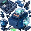 Ondragon Ondragon Laserová krížová vodováha 4D 360 ° so zeleným lúčom, samonivelačný