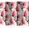 Paraván - Blooming Magnolias II [Room Dividers] Veľkosť: 225x172, Verzia: Jednostranný