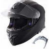 VEVOR Kask Motocyklowy 57-58CM Wyjmowana Z Portem Słuchawkowym Czarny M