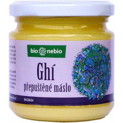 BioNebio Bio Prepustené maslo ghí České Bio 210 ml