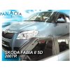 Deflektory - Protiprievanové plexi Škoda Fabia II 4D 2007 - 2014