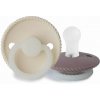 Frigg Dvojbalenie cumlíkov frigg rope cream night/ twilight mauve night, 0-6m, silikón