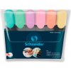 Sada zvýrazňovačov SCHNEIDER 1-5 mm SCHNEIDER Job Pastel 6 rôznych pastelových farieb