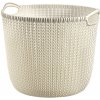 Curver okrúhly kôš na bielizeň KNIT L 30l - krémový /03673-X64