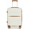 Moderný kabínový kufor Kono - PP - béžovo-hnedá - 38 L