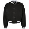 Ladies Oversized College Sweat black