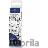 Faber-Castell 267121 Pitt Artist Pen Manga súprava 4 ks Black II.
