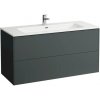 Laufen Pro S Skrinka + umývadlo Slim 120 cm, sivá prevádzka H8649632661041