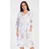 Vienetta Dámske domáce šaty s trojštvrťovým rukávom Margot: bílá 3XL