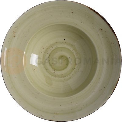 FINE DINE Tanier na cestoviny z porcelánu 27 cm olivový Kolory Ziemi Olive