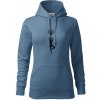Yoga strom - Mikina dámská Cape s kapucí - XS ( Denim )
