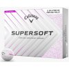Callaway Supersoft 2025 White Splatter 360 Pink Golfové lopty