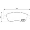 Sada brzdových platničiek kotúčovej brzdy BREMBO P 61 081