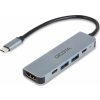 DICOTA USB-C 5-v-1 Video Hub 4K PD 100W, dokovací stanice