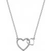 Hot Diamonds Strieborný náhrdelník s pravým diamantom Flora DP731