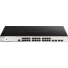 D-Link DGS-1210-28P/ME/E 24-Port 10/100/1000BASE-T PoE + 4-Port 1 Gbps SFP Metro Ethernet