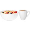 ROTBERG Miska na müsli, 14 cm + hrnček, 38 cl sada, ROTBERG, biela, 