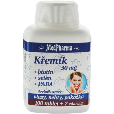 MedPharma Kremík, biotín, selén PABA 30mg 107 tabliet