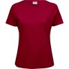 TeeJays Tričko Interlock TJ 580, krátký rukáv, dámské COT18058000405-red 2XL Červená