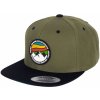 Meatfly Flanker Snapback Red Mountain/Olive/Black one size