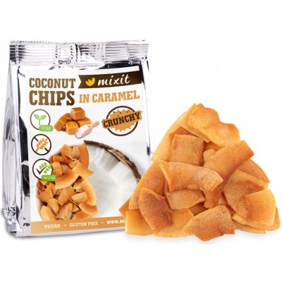 MIXIT Kokosové chipsy karamel 60 g