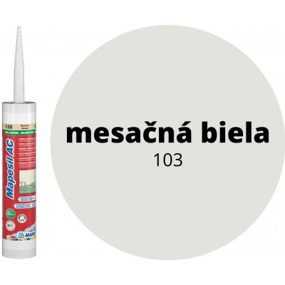 Mapei Mapesil AC 103 silikon 310g mesačná biela