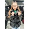 Max Original Leather Dámska kožená bunda s kožušinou F3S black (48 XL) - Čierna - 48