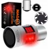 LED ŽIAROVKA P21/5W BAY15D 1157 CANBUS MAGALL FAN-CAN ČERVENÁ SILNÁ BRZDOVÁ