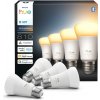 SADA 4x stmievateľných LED žiaroviek Philips Hue WHITE AMBIANCE E27/6W/230V 1000-20000K 8720169364745 + záruka 5 rokov zadarmo