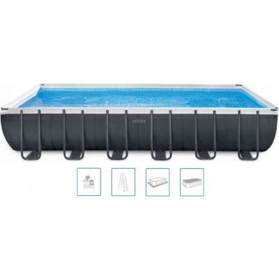 INTEX Ultra Rectangular Frame Pools Set Bazén 975 x 488 x 132 cm 26374GN