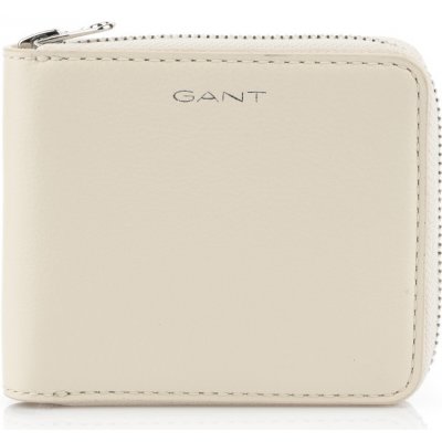 Gant Leather peňaženka ZIP WALLET biela