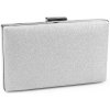Kabelka - listová kabelka metalická strieborná 1ks