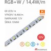 LED pás LC-5050-60LED 12W / 12V / RGB+W