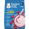 GERBER Kaša mliečna cereal malinová Dobrú noc 230 g