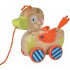 Drevená kačička na ťahanie Duck Pull-along Animal Eichhorn s pohyblivou hlavou od 12 mes