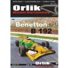 Papierový model - Formula F1 - Benetton B 192