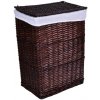 Kôš na bielizeň 114 l prútený hnedý