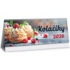 Kalendár 2026 KOLÁČIKY, stolový, dvojtýždenný, riadkový, 32 str., 300x120mm