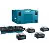 Makita Makita AKU sada Li-ion XGT 40V, 4x BL4040 + DC40RB + Makpac 191U28-6