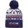 Pánska Zimná čiapka CCM Holiday Knit True Navy